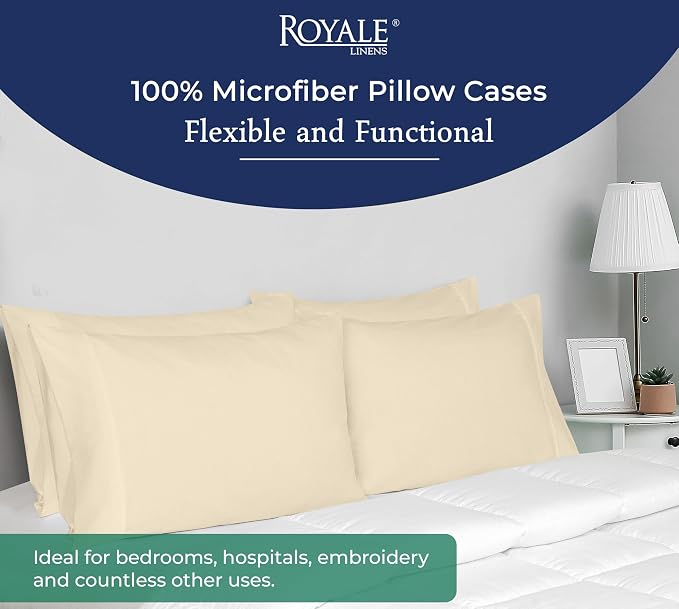 Royale Linens Queen Pillowcase Set of 2 - Image 6