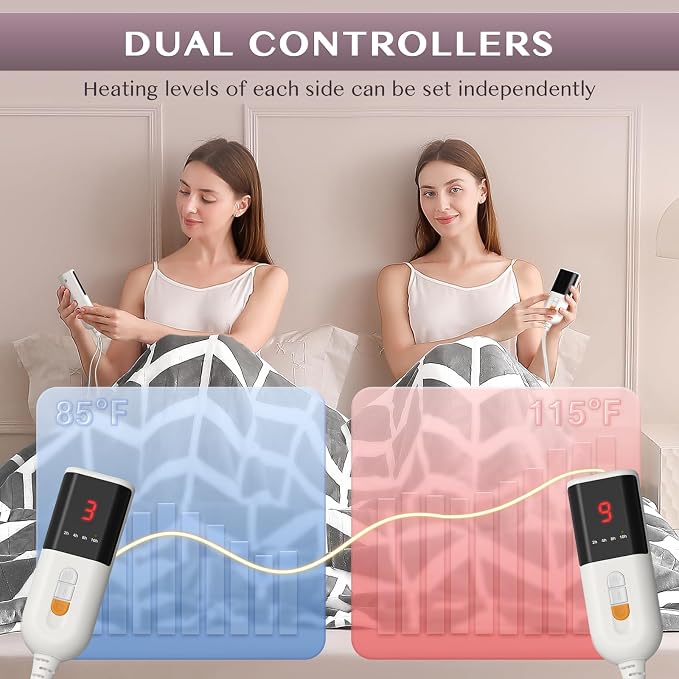 VENTIMI Electric Blanket Queen Size, Fast Heating Blanket - Image 4