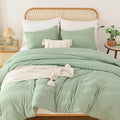 ROSGONIA King Size Sage Green Comforter Set by ROSGONIA