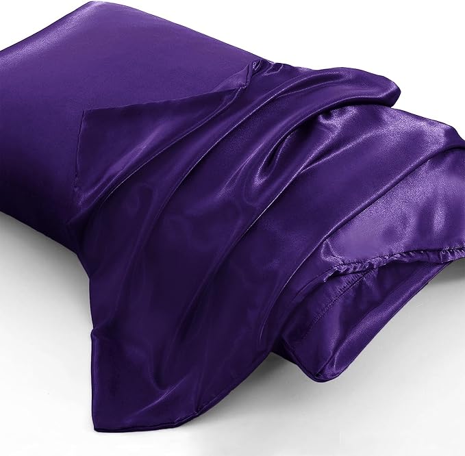 Aormenzy Satin Pillow Cases for Women King Size Set of 2, Fade Resistant - Image 3