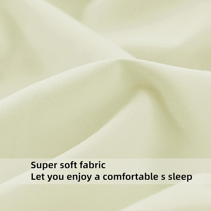 HBHLFZ Full Fitted Sheet Only, Soft Breathable Bottom Sheet - Image 4