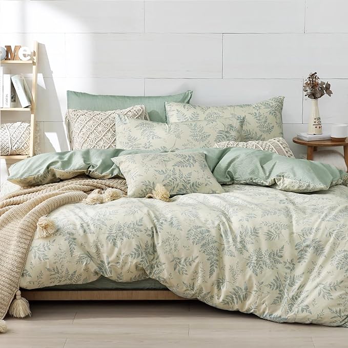 LEMIROE Botanical Cotton Comforter King Size by LEMIROEBEDDING