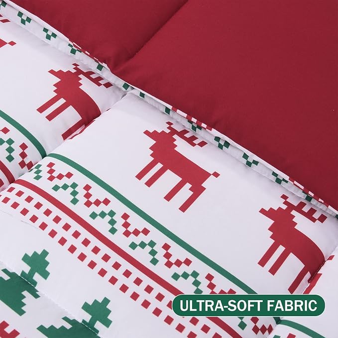 downluxe Christmas Comforter Set King - Image 5