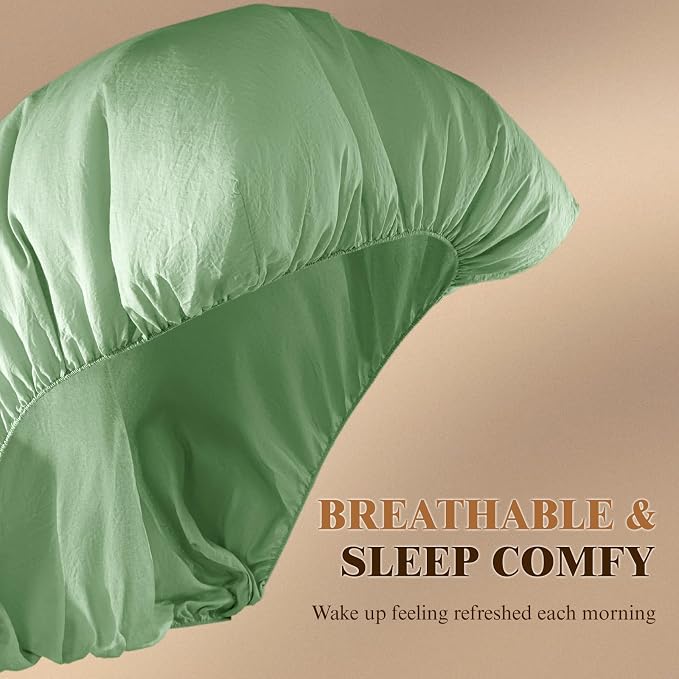 SONORO KATE 100% French Linen Fitted Sheet - Image 3