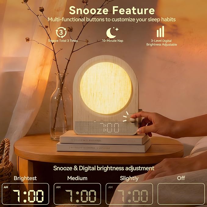 Vivilumens Gradual Sunrise Alarm Clock & White Noise Sound Machine - Image 6