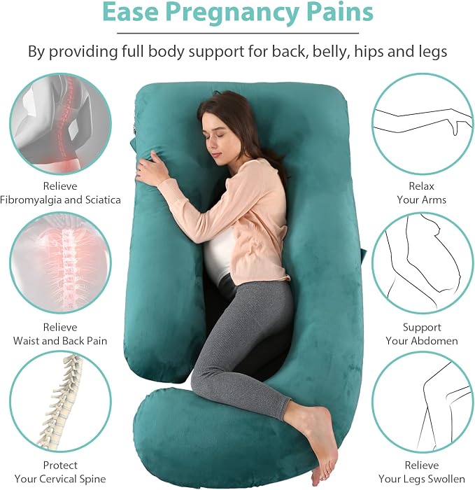 Victostar Pregnancy Pillow, 57 inches U Shaped Maternity Pillow - Image 2