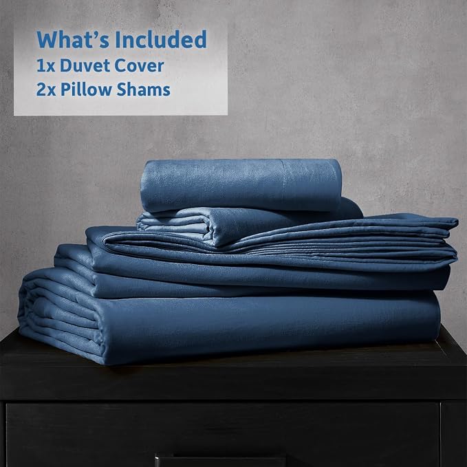 Nestl Navy Blue Duvet Cover Queen Size - Image 9