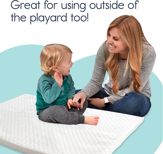 Hiccapop Playard Mattress Pad, Playpen Pad, Portable Crib Mattress - Image 8