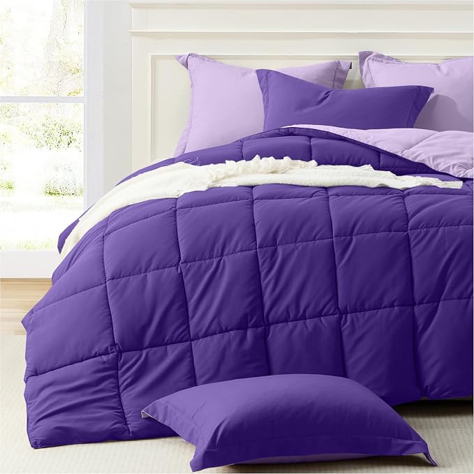 Homelike Moment Twin Comforter Set Purple, Comforters Twin Size Bed Sets by HomelikeMoment