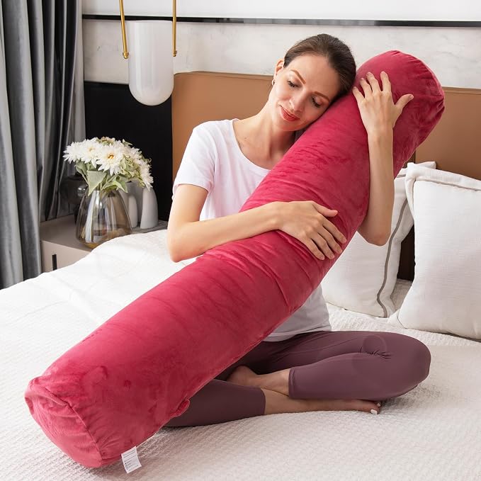 1 MIDDLE ONE Bolster Pillow for Bed, Long Round Body Pillow for Adults - Image 5