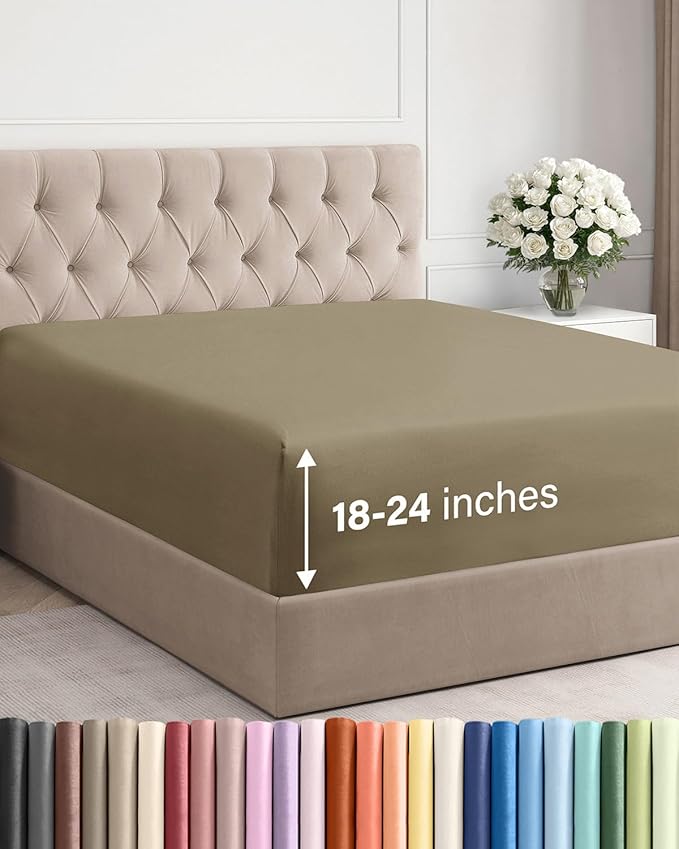 Extra Deep Cal King Fitted Sheet by CGKUnlimited