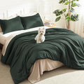 Litanika Forest Green Oversized King Comforter Set Super King Plus Size by Litanika