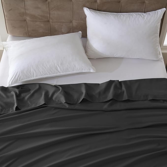 ZPECC Twin Flat Sheet Only 1 Pack, Durable Black Top Bed Sheets Hypoallergenic - Image 7