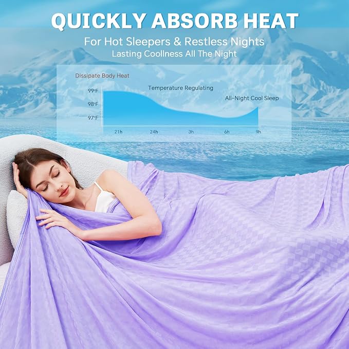 AmyHomie Cooling Blanket, Summer Blankets - Image 2