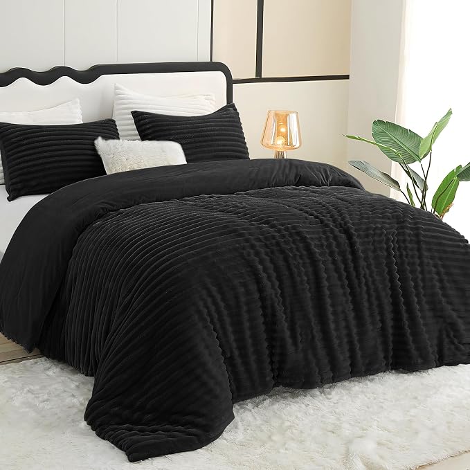 CozyLux Fluffy Queen Comforter Set - Image 9