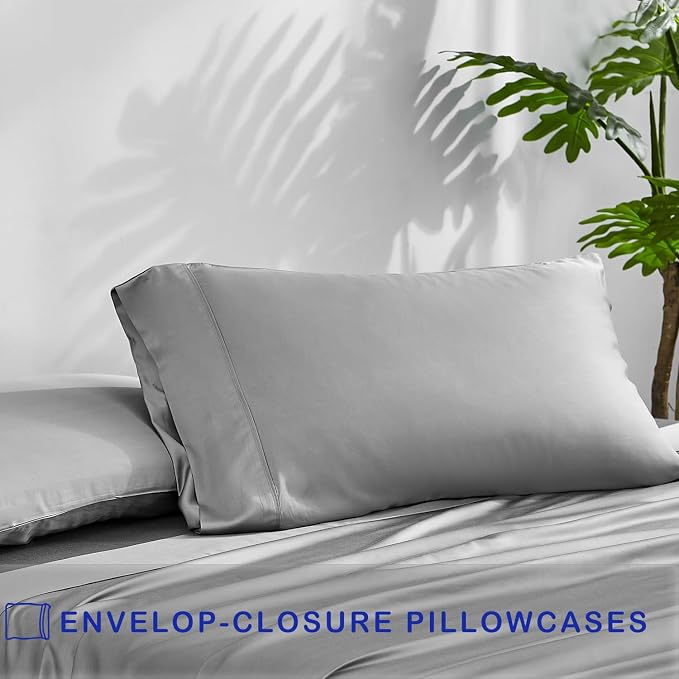 ACCURATEX Cooling Pillow Cases Queen Size Set of 2, Rayon Derived from Bamboo - Image 4