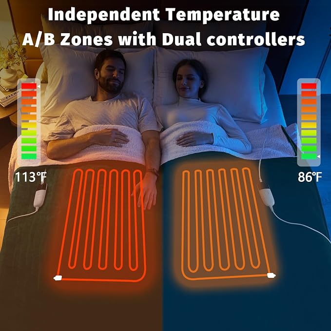 Heated Electric Blanket Queen Size - Image 2