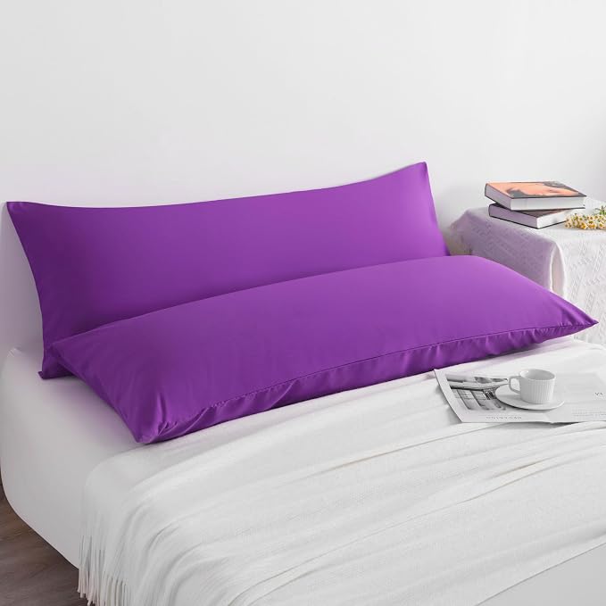 NTBAY Body Pillow Cases Set of 2, 2 Pack Brushed Microfiber Pillow Cases - Image 5