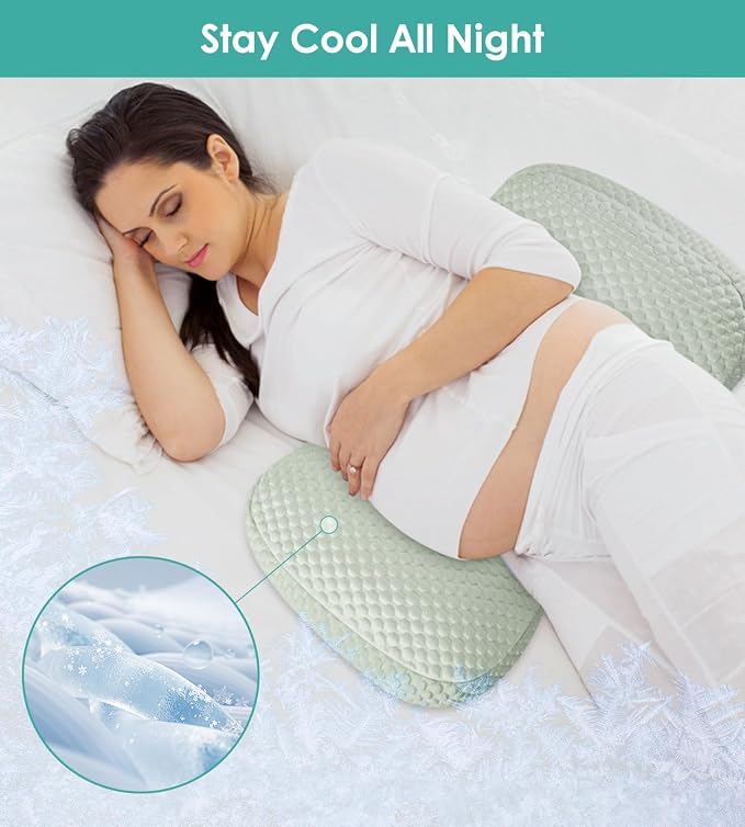 Pregnancy Pillow Cooling for Sleeping, Detachable and Adjustable Double-Sided - Image 8