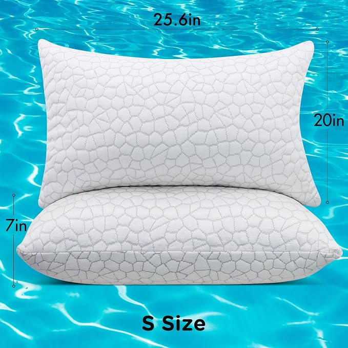 Cooling Pillow Standard Size Set of 2, Adjustable Bed Pillows - Image 9