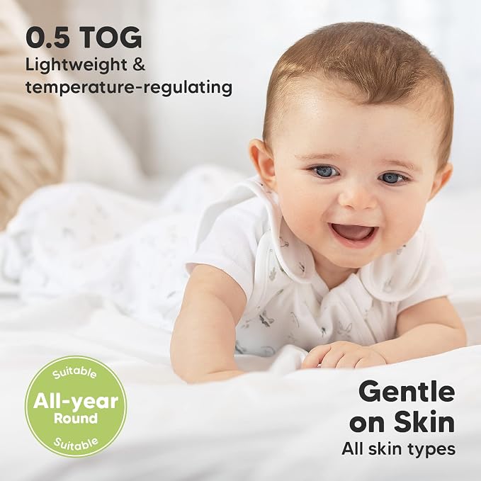 1-Pack Organic Baby Sleep Sacks, 100% Cotton - Image 4