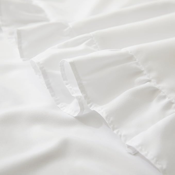 KKJIAF Ruffle Pillow Cases Standard Size Set of 2, Ruffled Pillow Covers - Image 6