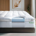 ViscoSoft 3 Inch Pillow Top Memory Foam Mattress Topper Twin XL by ViscoSoft
