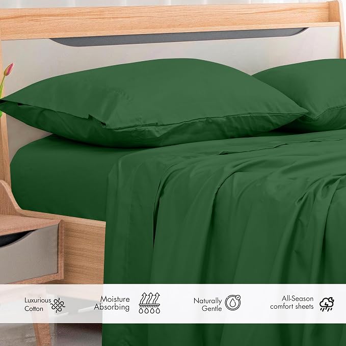 Royale Linens 300 Thread Count 100% Long Staple Combed Cotton Flat Sheet - Image 3