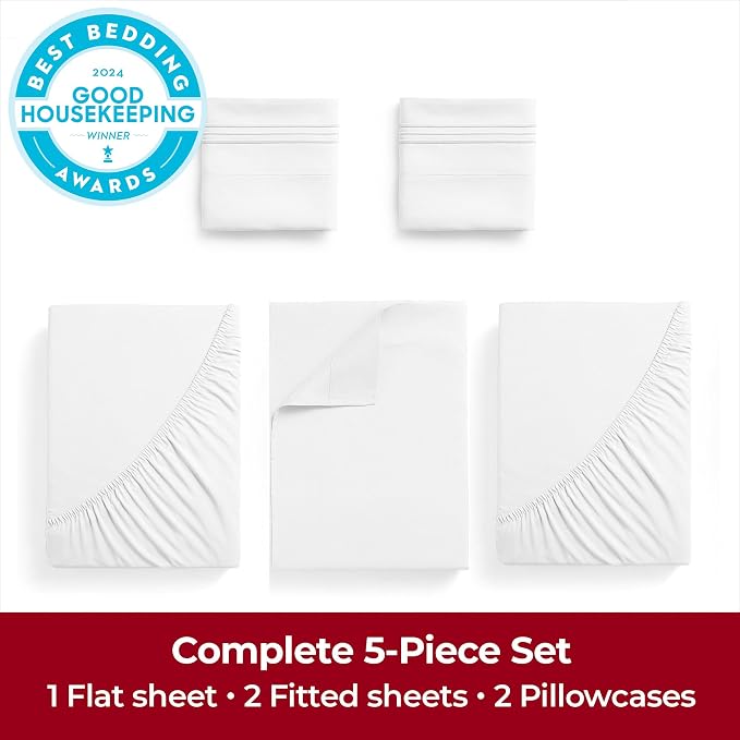 Mellanni Extra Deep Split King Sheets - Image 4