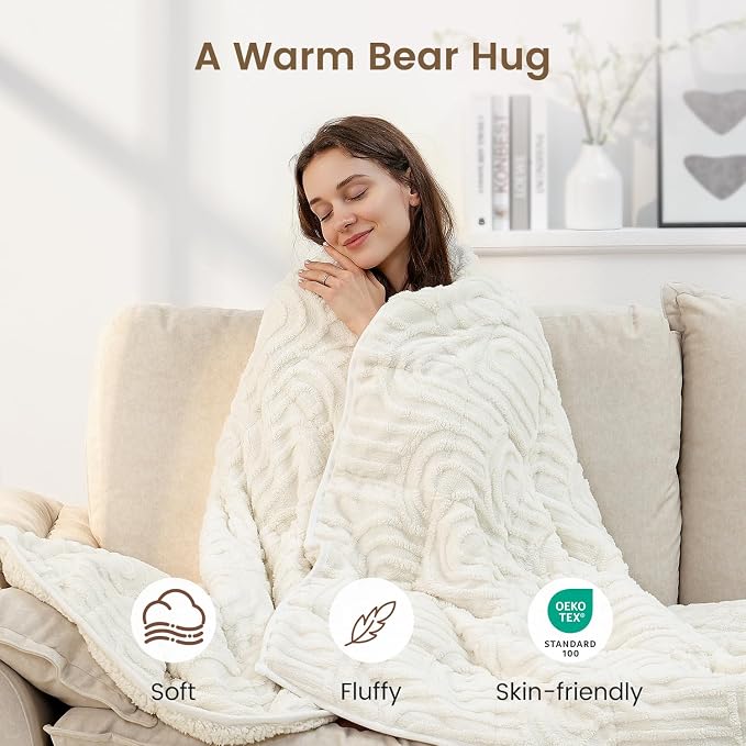 Sherpa Fleece Adult Weighted Blanket Great - Image 4