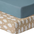 GUNTAIL Baby Crib Sheets for Boys Girls, 2 Pack Fitted Crib Sheet for Standard by GUNTAIL