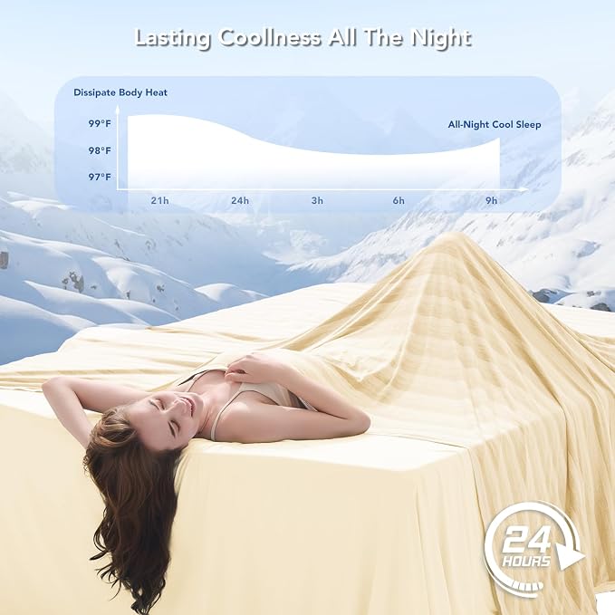GOHERO Cooling Blanket Queen Size- 90"x90" Summer Cooling Throw Blanket - Image 3