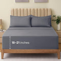 LuxClub 4 PC California King Size Sheet Set Bed Sheets Deep Pockets 18" Wrinkle by LuxClub