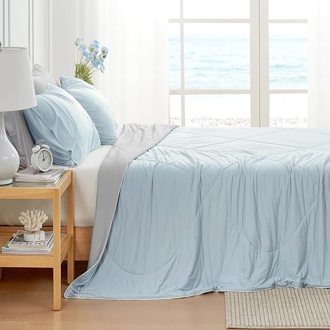 Cozy Bliss Cooling Comforter Twin Size, Cooling Blankets - Image 4
