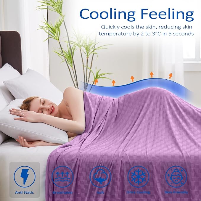 Topcee Cooling Blanket, Summer Cooling Blankets - Image 2