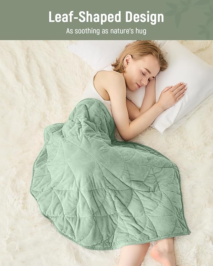 Weighted Lap Blanket 5 lbs for Adults, Luxury Soft Small Weighted Blanket - Image 4
