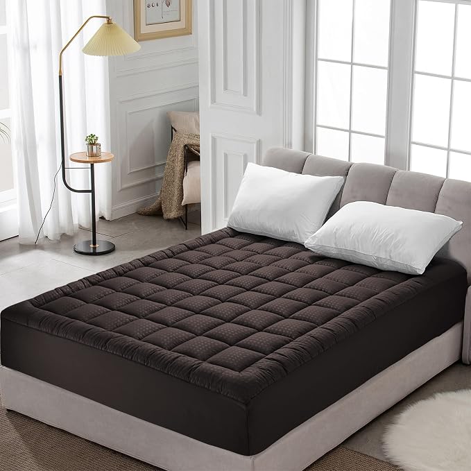HYLEORY Twin XL Mattress Pad Quilted Fitted Mattress Protector Cooling Pillow - Image 7
