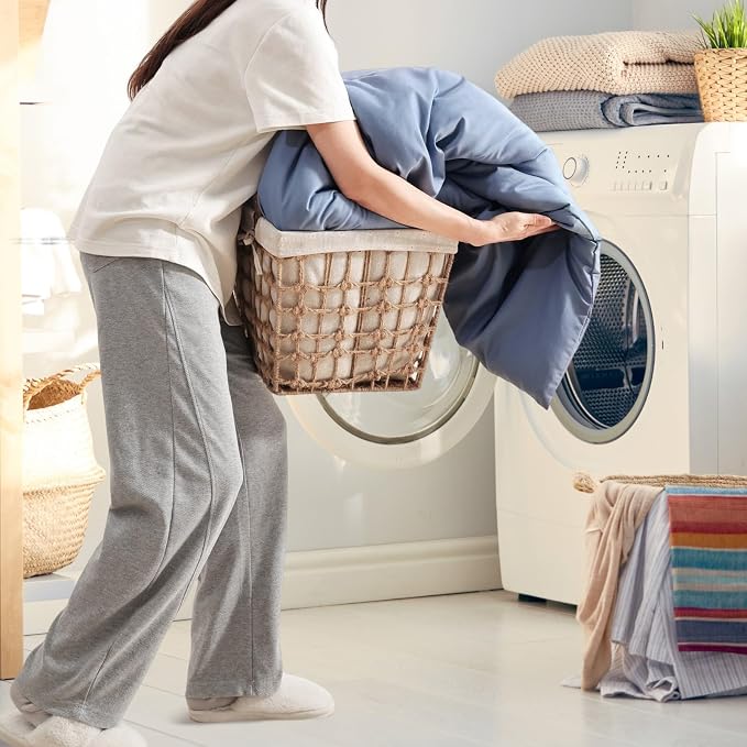 ROSGONIA King Size Comforter Set Slate Blue - Image 7