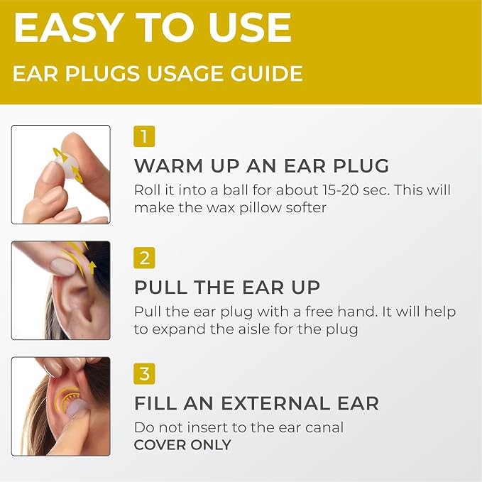Peace&Quiet | PQ Wax Ear Plugs for Sleeping, Swimming - Image 9
