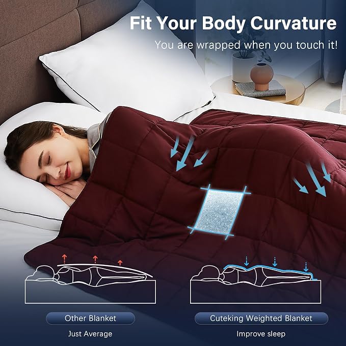 CuteKing Weighted Blanket for Adults: Weighted Blanket - Image 5