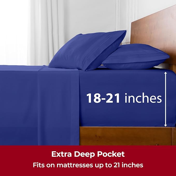 Mellanni Extra Deep Full Sheets - Image 6