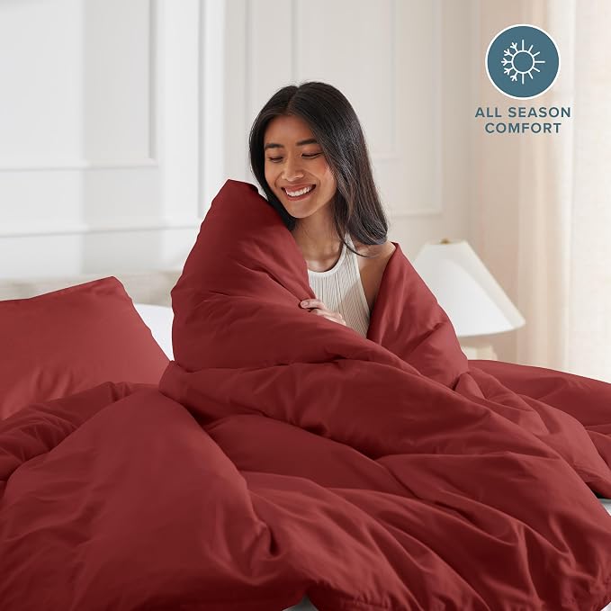 Bare Home Bedding Duvet Cover California King Size - Image 3