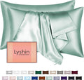 Silk Pillow Cases 2 Pack Queen Size by LYSHINSILKPILLOWCASES