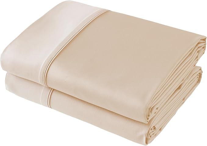 Flat Sheet Only 2 Pack, King Size 400 Thread Count 100% Egyptian Cotton Flat by ShunjieHome