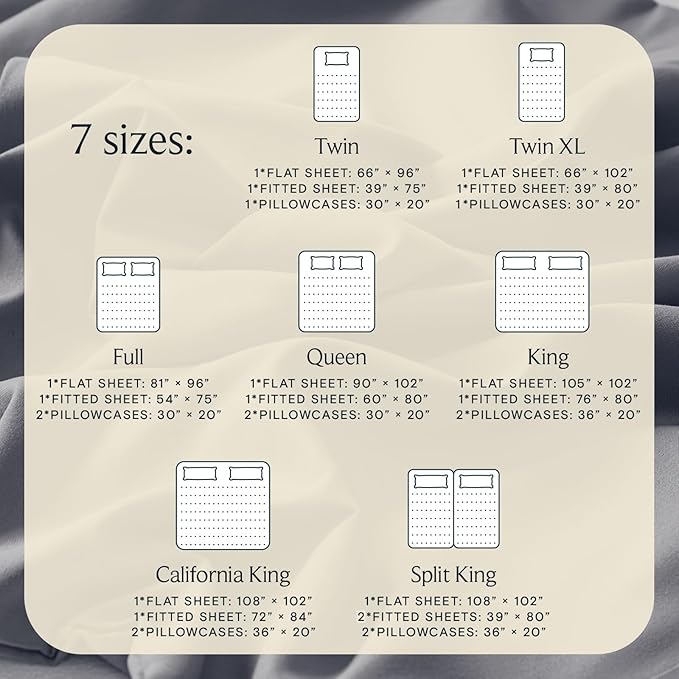 LuxClub 4 PC Full Sheet Set, Deep Pockets Wrinkle Free Cooling Bed Sheets Hotel - Image 4
