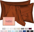 Silk Pillow Cases 2 Pack Queen Size by LYSHINSILKPILLOWCASES