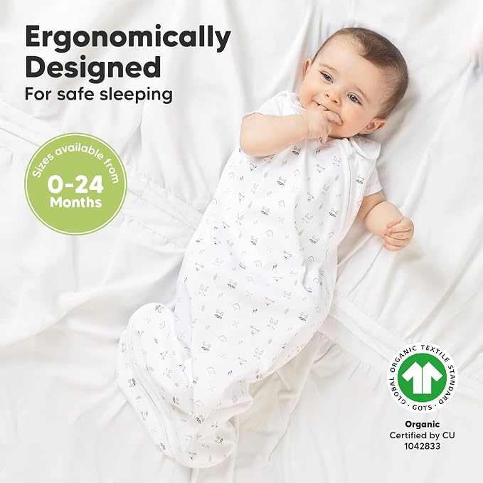 1-Pack Organic Baby Sleep Sacks, 100% Cotton - Image 2