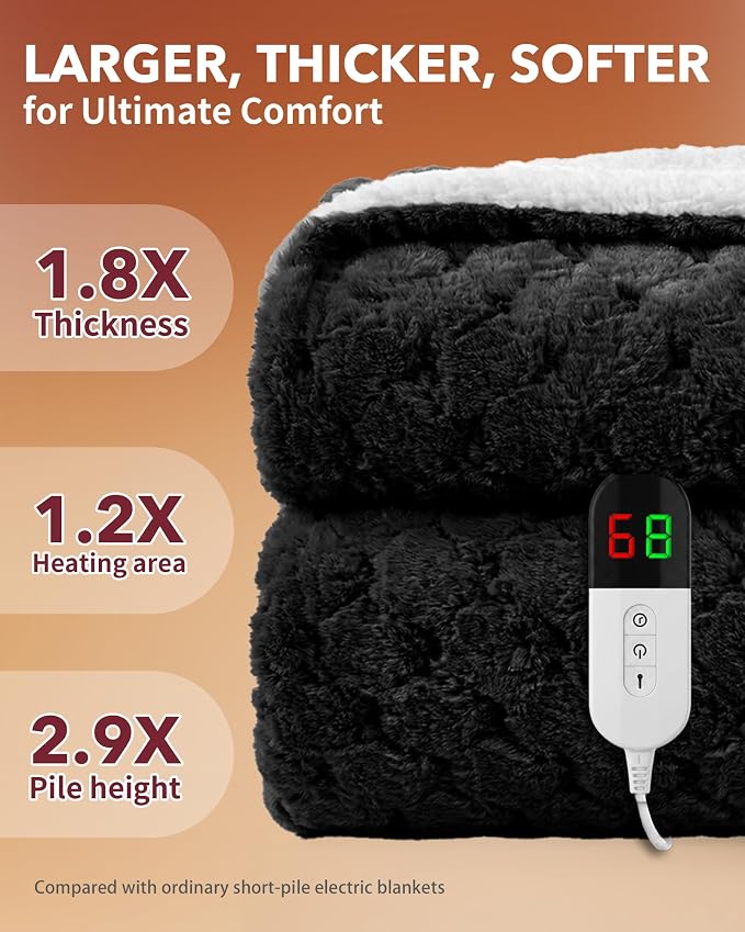 Homemate Electric Heated Throw Blanket - Image 3