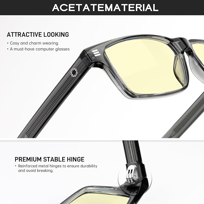 ANYLUV Blue Light Glasses Men Woman, Eye Strain Relief Eye Protection - Image 3