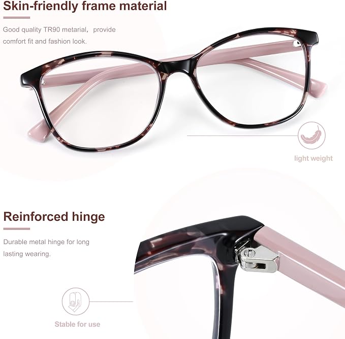 Madison Avenue Blue Light Blocking Glasses Anti Eyestrain UV Glare Blue Light - Image 3